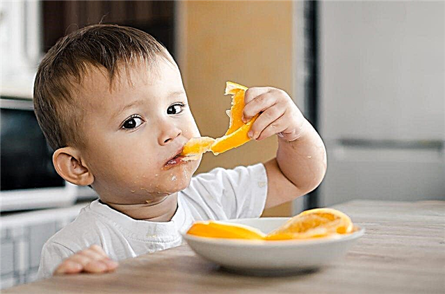 Introducing orange into the child's diet